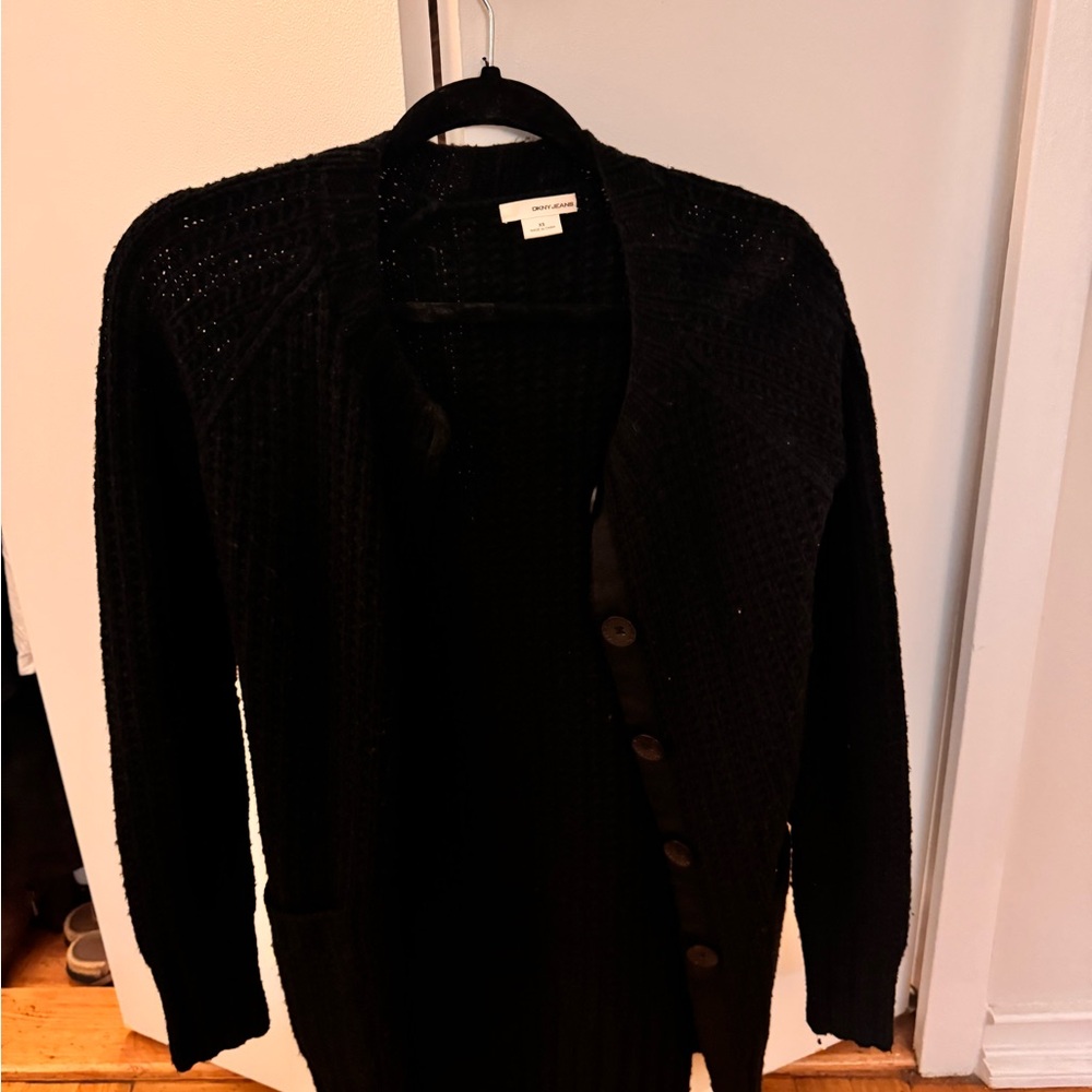 DKNY Black Women's Cardigan Sweater
